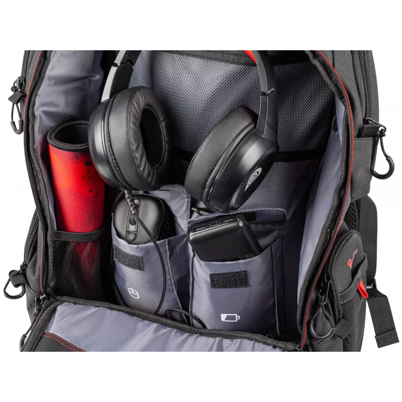 GENESIS Pallad 550 43.9 cm (17.3 inch) Backpack Black, Red