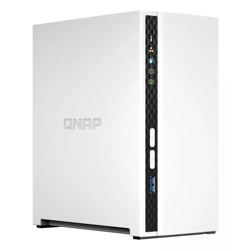 QNAP TS-233 NAS/storage server Tower ARM Cortex-A55 2 GB 0 TB QNAP QTS White