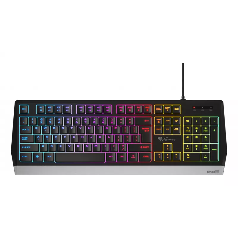 GENESIS Rhod 300 RGB keyboard Gaming USB QWERTY English Black