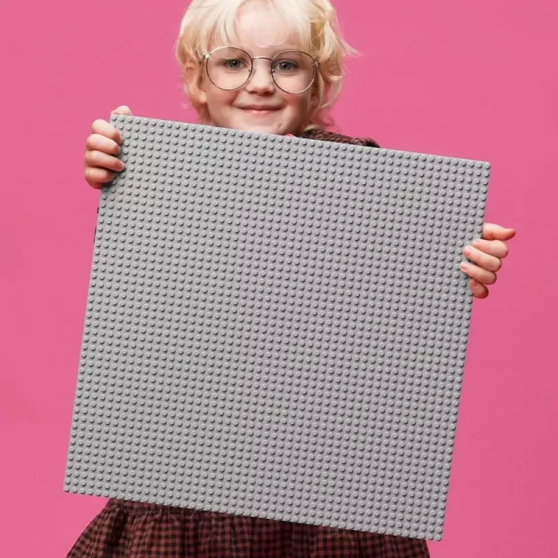 LEGO building plate 11024 — Classic gray base plate 48x48 studs (380 × 380 mm)