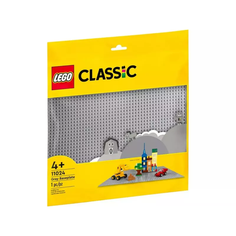 LEGO building plate 11024 — Classic gray base plate 48x48 studs (380 × 380 mm)