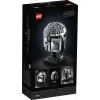 Construction toy LEGO Mandalorian Helmet 75328 — Star Wars display model, collectible build, 584 pieces, age 18+