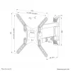 Neomounts WL40-550BL14 TV mount wall 40-55 inch - full motion - easy install