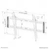 Neomounts WL35-550BL16 TV mount wall 42-86 inch - tiltable - easy install