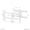 Neomounts WL40-550BL18 TV mount wall 43-75 inch - full motion - easy install
