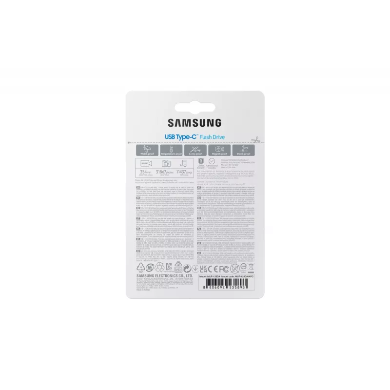 Samsung MUF-128DA USB flash drive 128 GB USB Type-C 3.2 Gen 1 (3.1 Gen 1) Blue