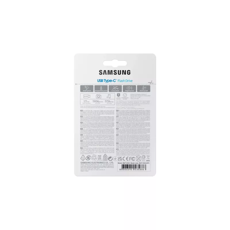 Samsung MUF-64DA USB flash drive 64 GB USB Type-C 3.2 Gen 1 (3.1 Gen 1) Blue