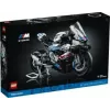 LEGO Technic motorcycle model BMW M1000RR 42130 with detailed engine and working suspension