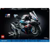 LEGO Technic motorcycle model BMW M1000RR 42130 with detailed engine and working suspension