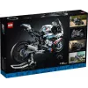 LEGO Technic motorcycle model BMW M1000RR 42130 with detailed engine and working suspension