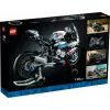 LEGO Technic motorcycle model BMW M1000RR 42130 with detailed engine and working suspension