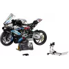 LEGO Technic motorcycle model BMW M1000RR 42130 with detailed engine and working suspension