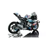 LEGO Technic motorcycle model BMW M1000RR 42130 with detailed engine and working suspension