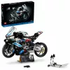 LEGO Technic motorcycle model BMW M1000RR 42130 with detailed engine and working suspension