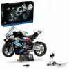 LEGO Technic motorcycle model BMW M1000RR 42130 with detailed engine and working suspension
