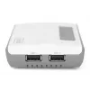 DIGITUS 2-Port USB 2.0 Wi-Fi Network Server NAS USB Hub Print Server