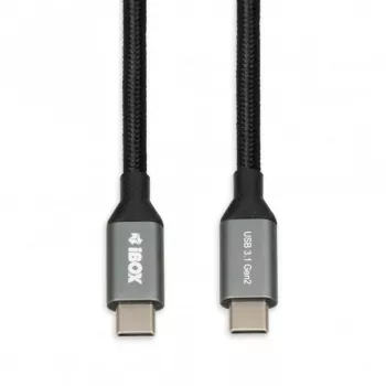 USB-C to USB-C cable IBOX IKUMTC31G2 USB 3.2 Gen 2, 1 m, black