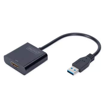 DIGITUS USB 3.0 to HDMI Adapter Input USB, Output HDMI Resolution up to 1080p