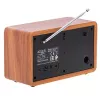 Portable radio Adler AD 1184 with DAB+/FM/AM digital tuner, Bluetooth 5.0, 15W, SD/USB, alarm clock, black/wood