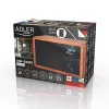 Portable radio Adler AD 1184 with DAB+/FM/AM digital tuner, Bluetooth 5.0, 15W, SD/USB, alarm clock, black/wood