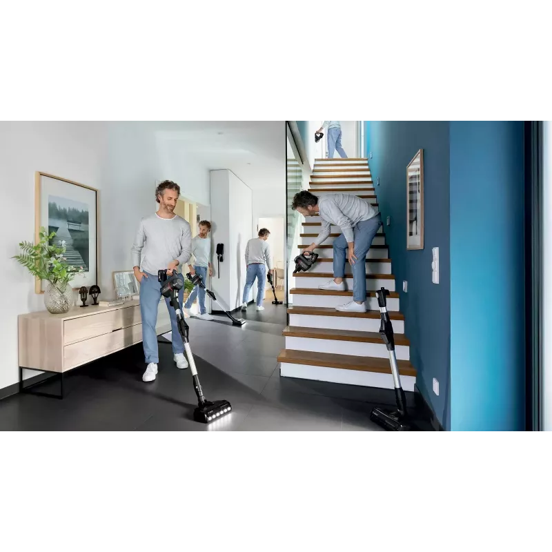Bosch BBS712A stick vacuum/electric broom 2-in-1 stick vacuum Battery Dry Hygiene Filter Bagless 0.3 L Graphite