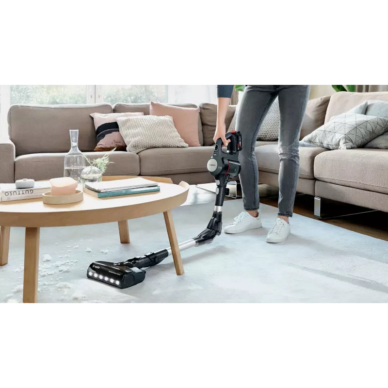 Bosch BBS712A stick vacuum/electric broom 2-in-1 stick vacuum Battery Dry Hygiene Filter Bagless 0.3 L Graphite