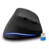 Wireless vertical mouse MEDIA-TECH MT1123, black, 2400 DPI, 5 buttons, RF USB receiver