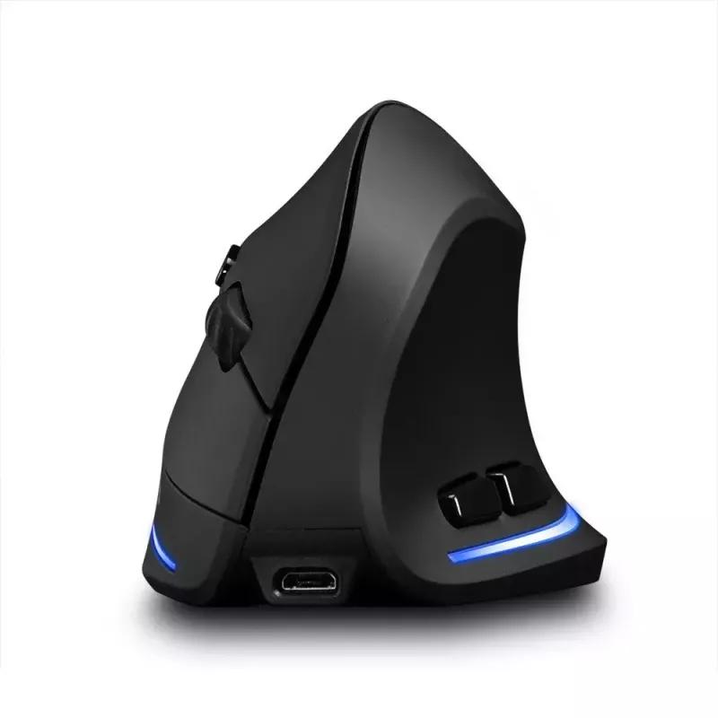 Wireless vertical mouse MEDIA-TECH MT1123, black, 2400 DPI, 5 buttons, RF USB receiver