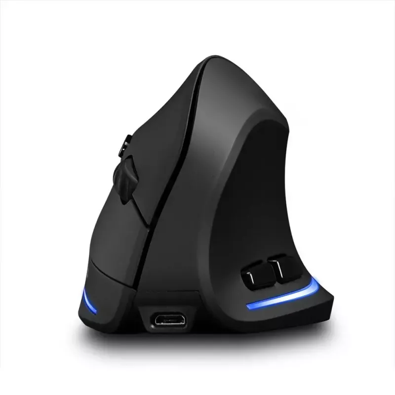 Wireless vertical mouse MEDIA-TECH MT1123, black, 2400 DPI, 5 buttons, RF USB receiver