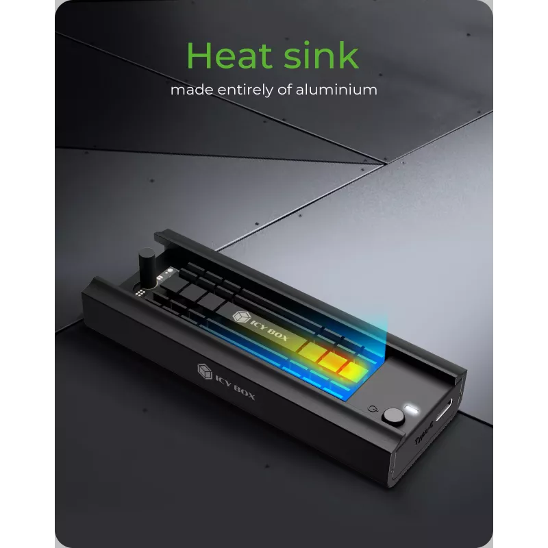 ICY BOX IB-180MC-C31 SSD enclosure Black M.2