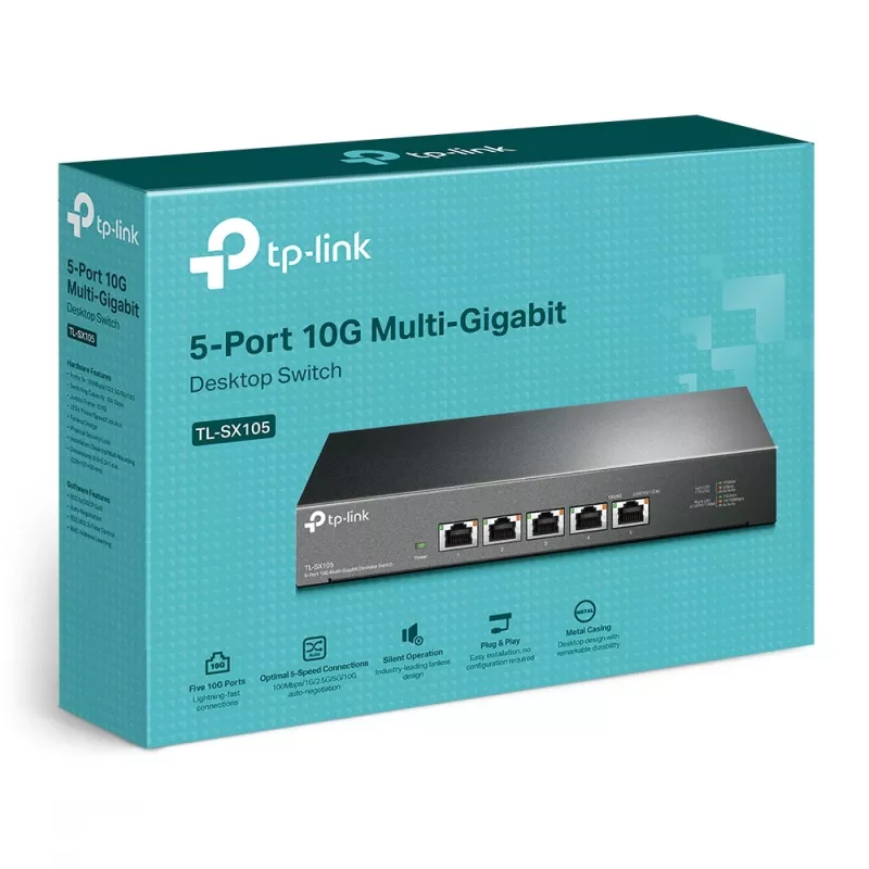 Unmanaged Switch TP-Link TL-SX105 5-Port 10G Desktop Switch