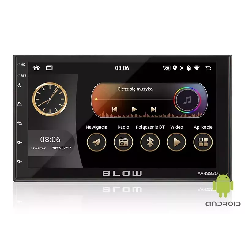 Car Multimedia Player BLOW AVH-9930 Black 200 W Wi-Fi Bluetooth