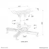 Neomounts CL25-530BL1 Beamer ceiling mount - h 25,5 cm - easy-install - full motion