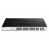 Managed L2 Gigabit PoE Switch D-Link DGS-1210-24P — 24x 10/100/1000 RJ-45, IEEE 802.3af/at, 56 Gbit/s, rack-mount, black