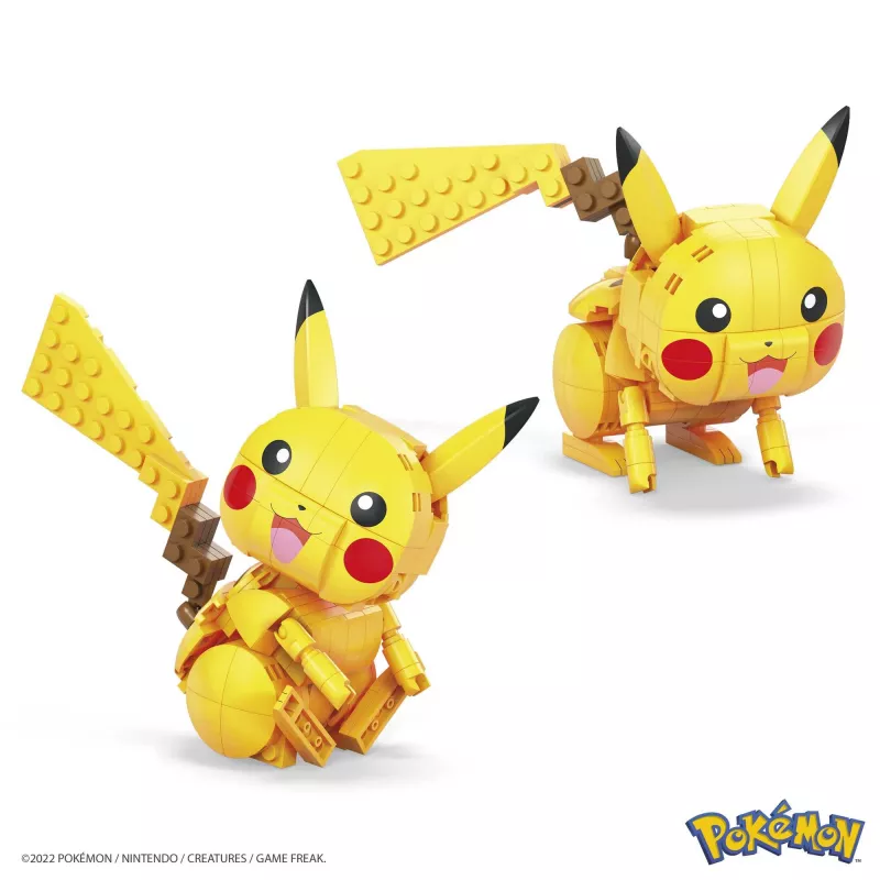 MEGA Pokémon Building Toy Kit Pikachu (211 Pieces) with 1 Action Figure for Kids