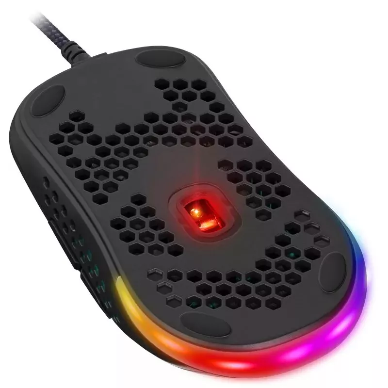 Gaming mouse DEFENDER SHEPARD GM-620L — optical, ambidextrous/right-hand, up to 12800 DPI, 6–7 buttons, USB Type-A, black, 1.7 m cable