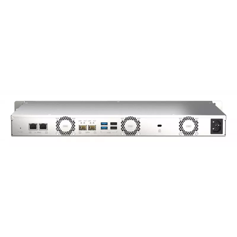 QNAP TS-435XEU NAS Rack (1U) Marvell CN9131 4 GB DDR4 0 TB QNAP QTS Black, Grey