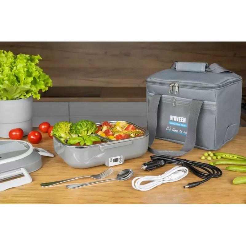Noveen LB640 Electric Lunch Box, Dark Grey