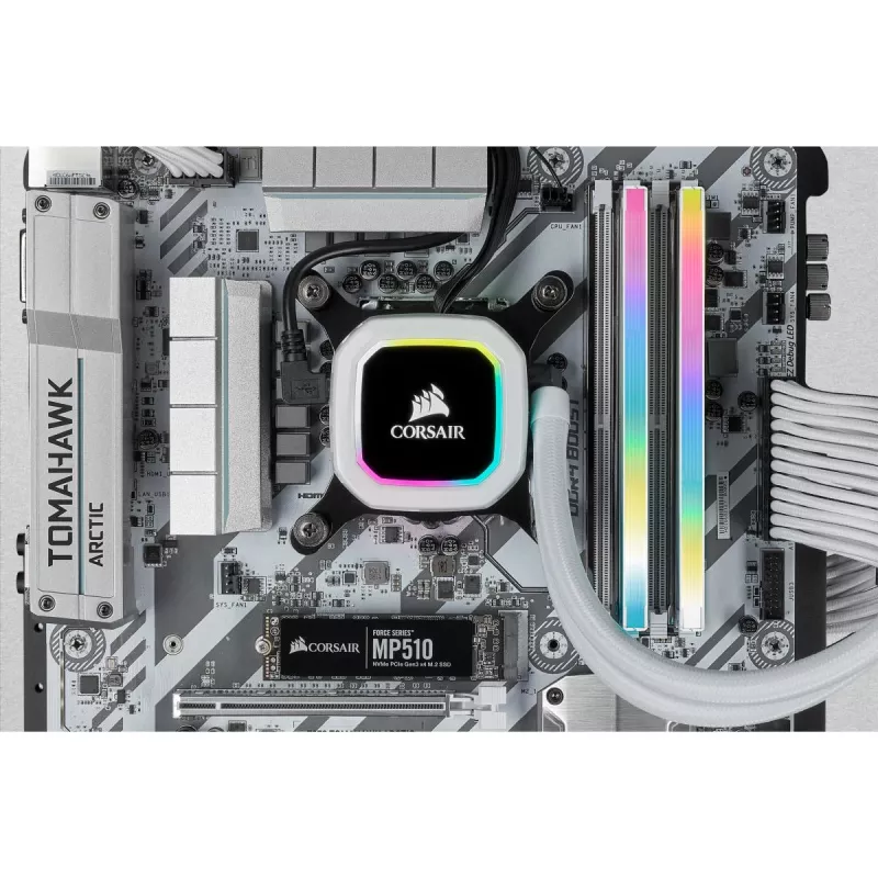 CORSAIR Memory 32GB DDR4 3200MHz C16 (2x16gb) Vengeance RGB Pro White