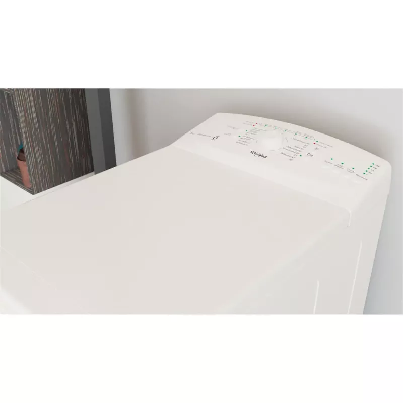 Whirlpool TDLR 6040L PL/N freestanding top-load washing machine, 6 kg, 1000 rpm, white