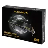 SSD ADATA LEGEND 960 M.2 NVMe 2 TB PCIe 4.0, Read 7400 MB/s, Write 6800 MB/s, 3D NAND, Heatsink