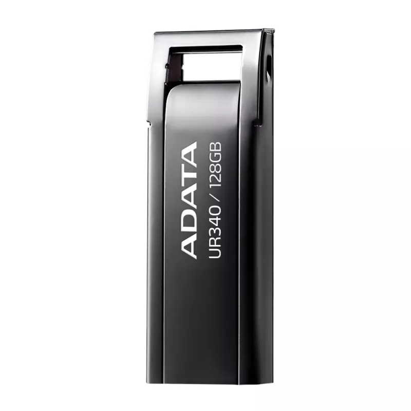 USB flash drive ADATA UR340 128 GB USB Type-A 3.2 Gen 2, metal housing, black