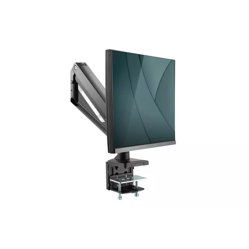 DIGITUS Single Gas Spring Monitor Desk Mount 35in, 15 kg max. black