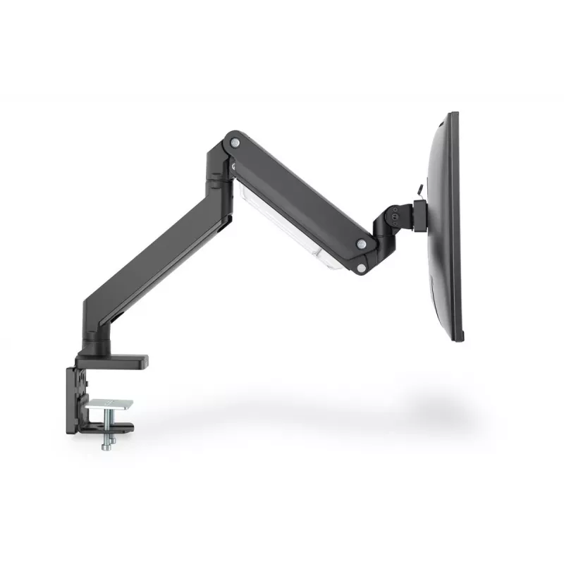 DIGITUS Single Gas Spring Monitor Desk Mount 35in, 15 kg max. black