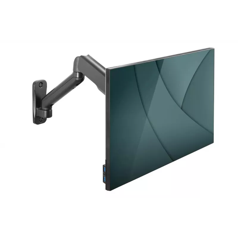 DIGITUS Single Gas Spring Monitor Wall Mount 32in 9kg max black