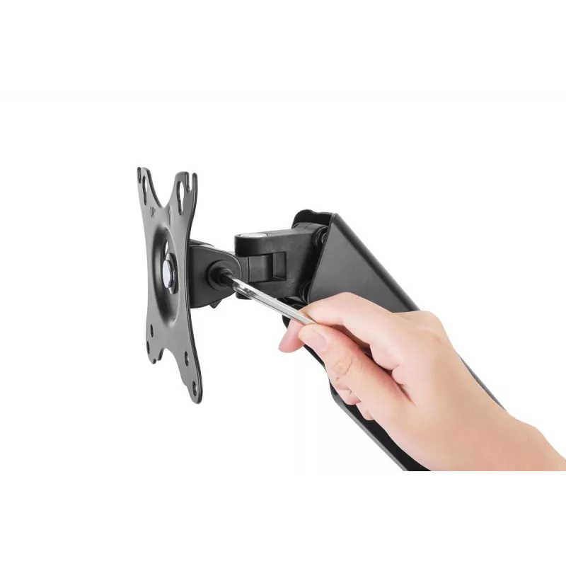 DIGITUS Single Gas Spring Monitor Wall Mount 32in 9kg max black