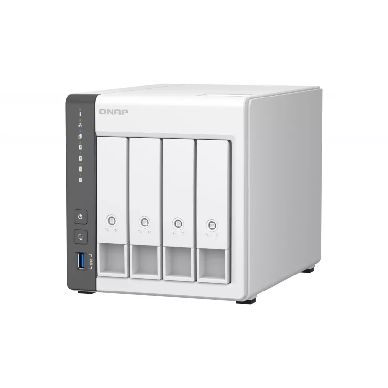 QNAP TS-433 NAS Tower ARM Cortex-A55 4 GB 0 TB QNAP QTS White