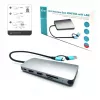 i-tec USB 3.0 USB-C/Thunderbolt 3x Display Metal Nano Dock with LAN + Power Delivery 100 W