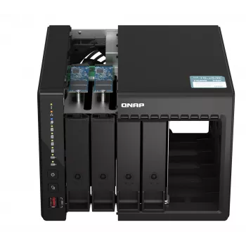QNAP TS-453E NAS Tower Intel® Celeron® J6412 8 GB 0 TB QNAP QTS Black