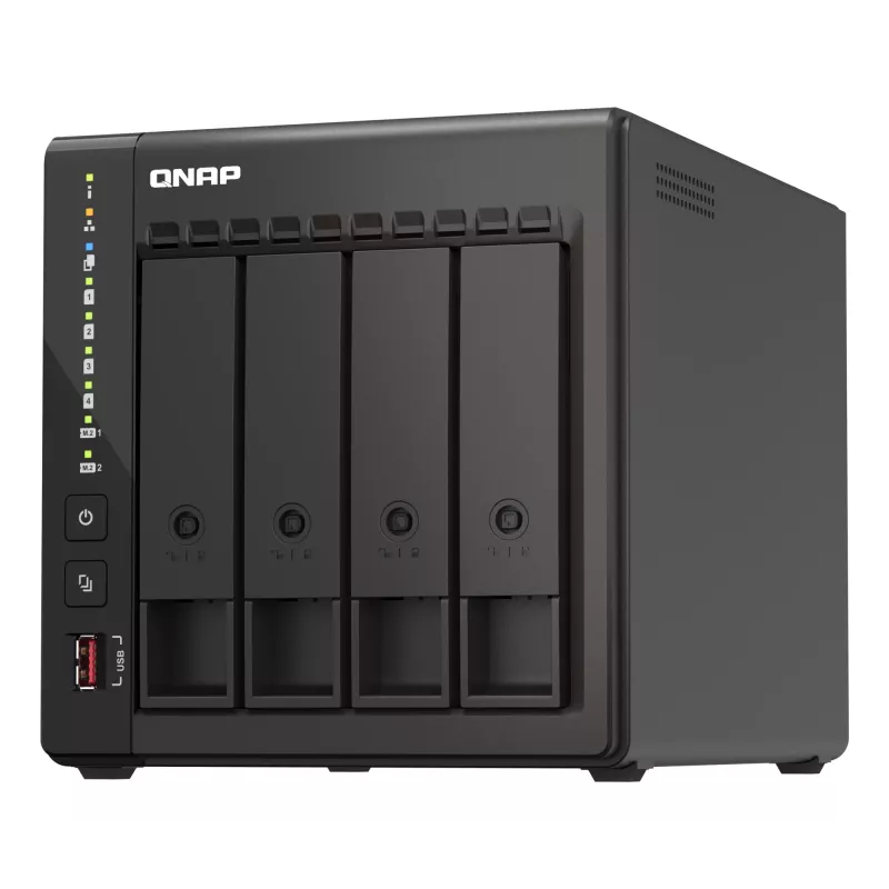 QNAP TS-453E NAS Tower Intel® Celeron® J6412 8 GB 0 TB QNAP QTS Black